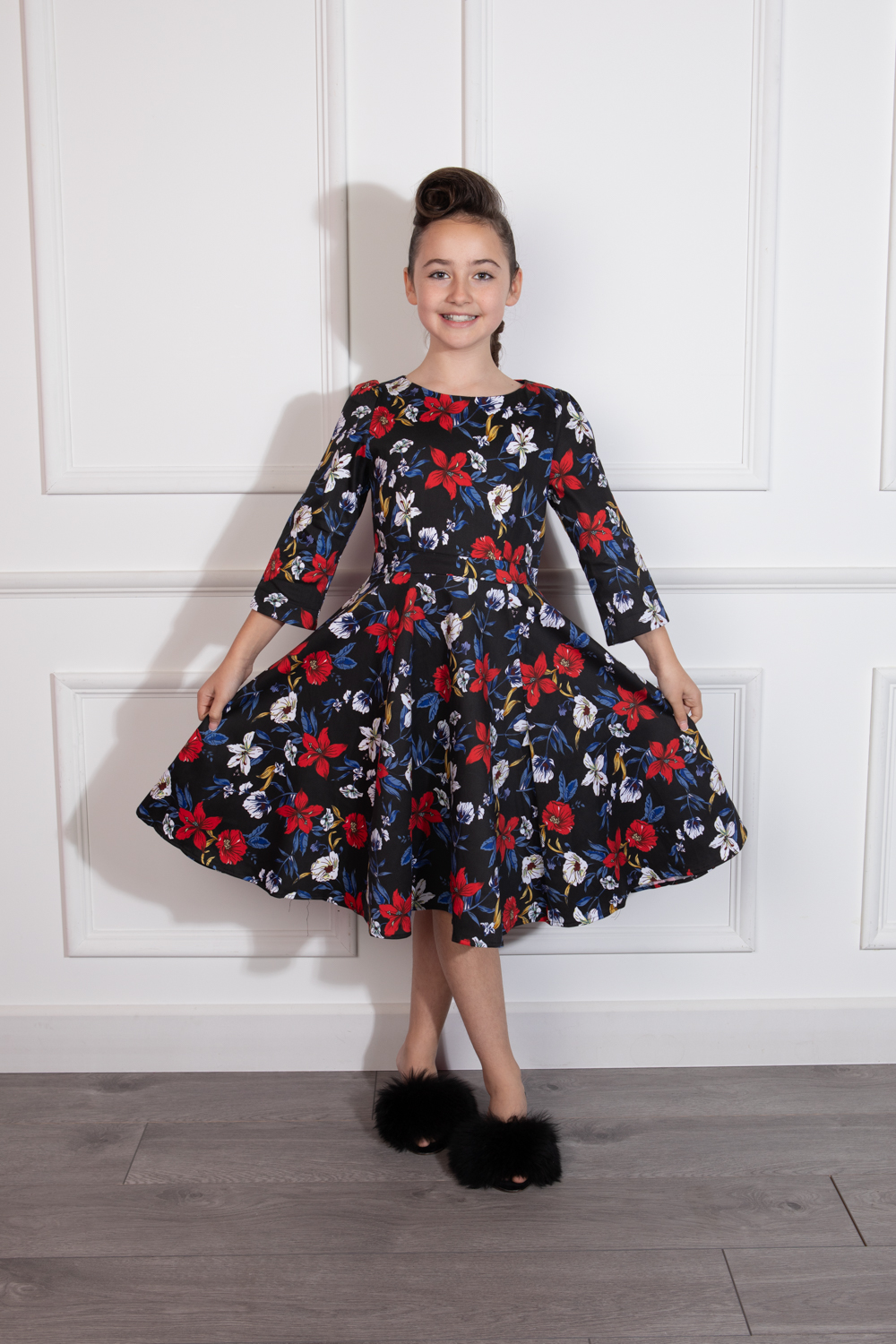 Girls Royal Ballet Tea Dress in Black